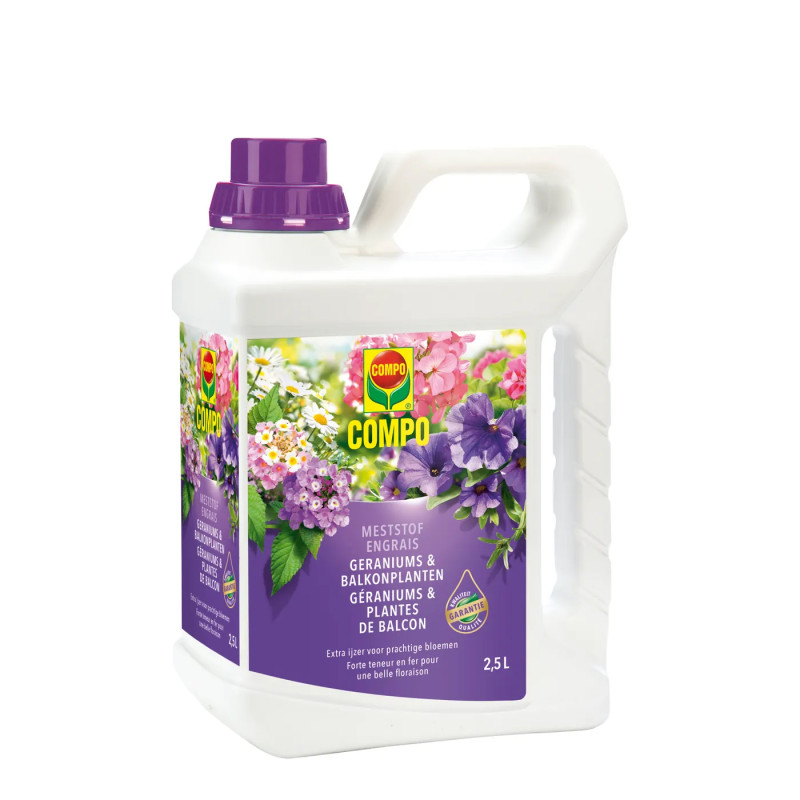 Engrais liquide pour géraniums et plantes de balcon 0,5 L COMPO