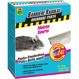 Pâte anti-souris Barrière Radikal Overdose 0,24 kg COMPO
