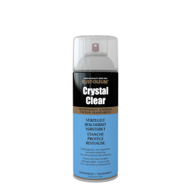 Couche de finition en spray Crystal Clear satin 0,4 L RUST-OLEUM