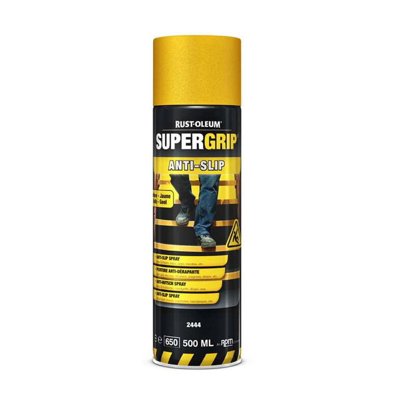 Peinture anti-dérapante Supergrip jaune 0,5 L RUST-OLEUM