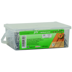 Vis à bois dur double filet 5 x 60 mm 195 pièces Vis à bois dur double filet 5 x 60 mm 195 pièces