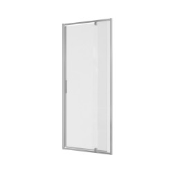 Porte de douche pivotante extensible transparente Laja chrome 80 x 200 cm ALLIBERT