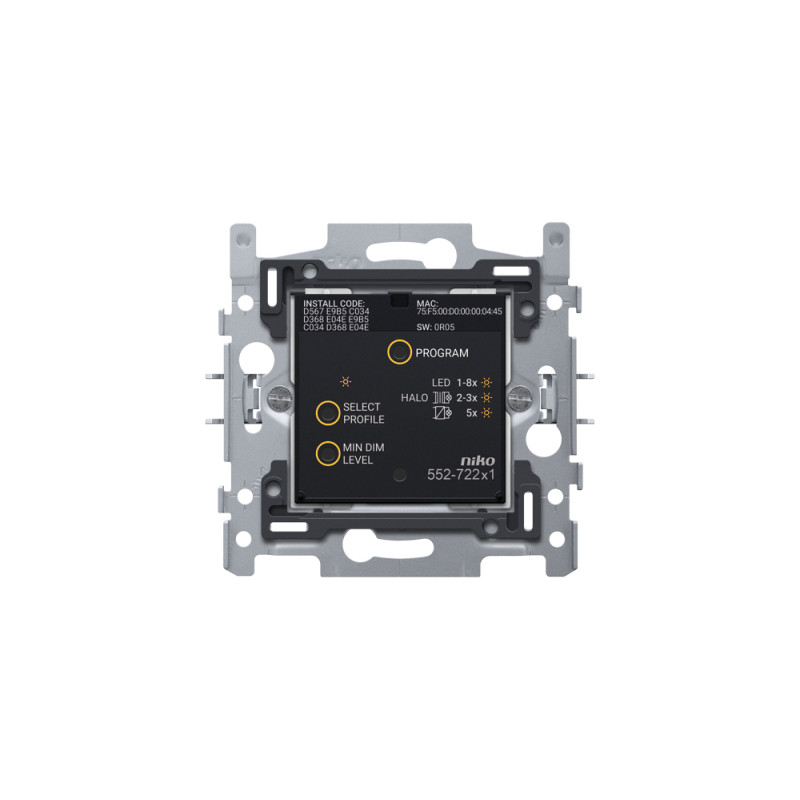 Interrupteur variateur connecté Zigbee® 200 W noir NIKO