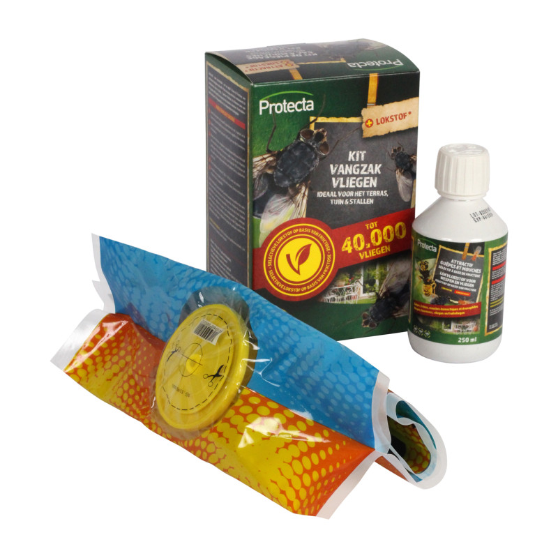 Kit anti-mouches avec attractif 0,25 L PROTECTA