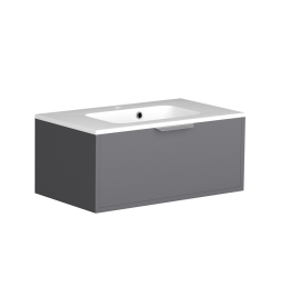 Meuble de salle de bain avec vasque Evo gris onyx 80 cm ALLIBERT