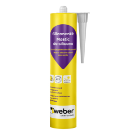 Mastic silicone gris clair 300 ml WEBER BEAMIX