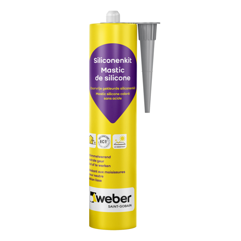 Mastic silicone gris 300 ml WEBER BEAMIX