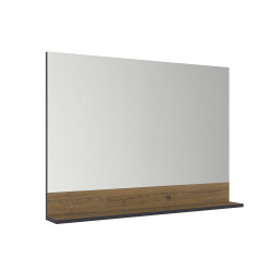 Miroir avec tablette Loft Game chêne cognac 100 cm ALLIBERT