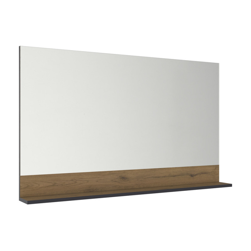 Miroir avec tablette Loft Game chêne cognac 120 cm ALLIBERT