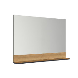 Miroir avec tablette Loft Game chêne Halifax 100 cm ALLIBERT