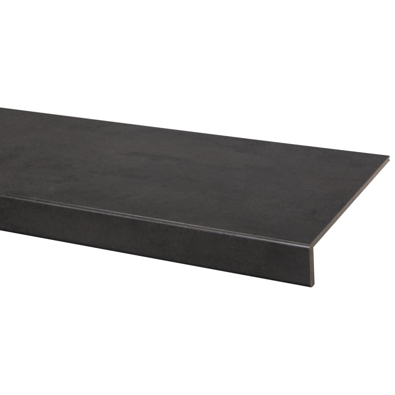 Marche stratifiée Béton anthracite 100 x 30 cm CANDO