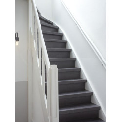 Marche stratifiée Béton anthracite 100 x 30 cm CANDO