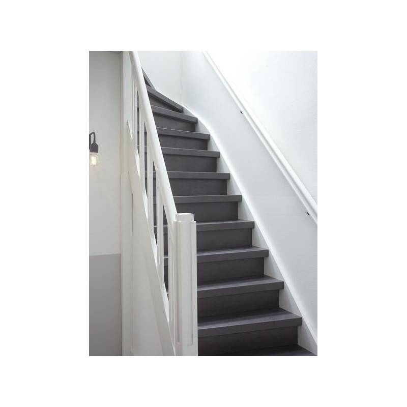 Marche stratifiée Béton anthracite 100 x 30 cm CANDO