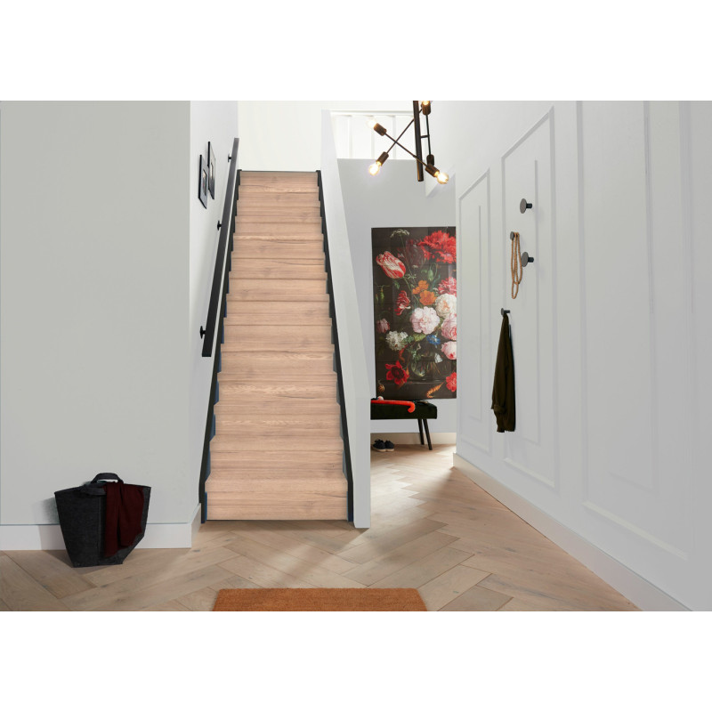 Marche stratifiée Béton anthracite 100 x 30 cm CANDO