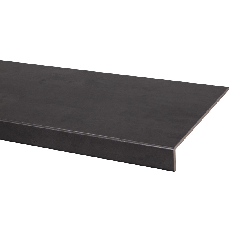 Marche stratifiée Béton anthracite 100 x 30 cm CANDO