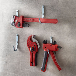 Lot de 5 crochets zingués 12,5 x 0,9 x 4 cm MOTTEZ