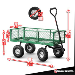 Chariot de jardin en acier 250 kg ELEM GARDEN TECHNIC Chariot de jardin en acier 250 kg ELEM GARDEN TECHNIC