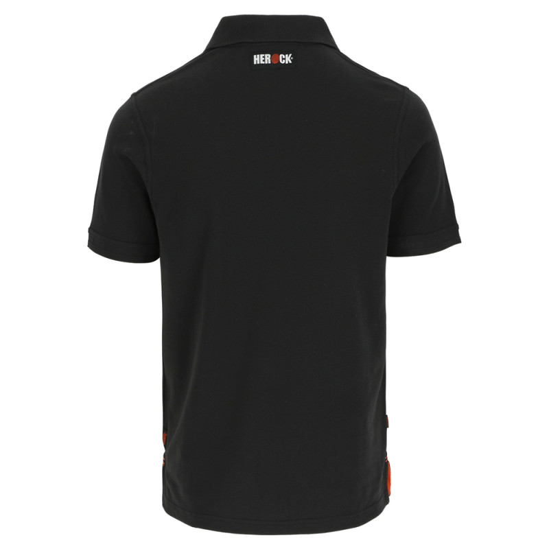 Polo à manches courtes Levi noir L HEROCK Polo à manches courtes Levi noir L HEROCK