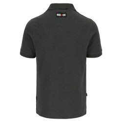 Polo à manches courtes Levi gris foncé M HEROCK