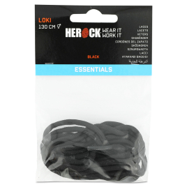 Lacets Loki noir 130 cm HEROCK