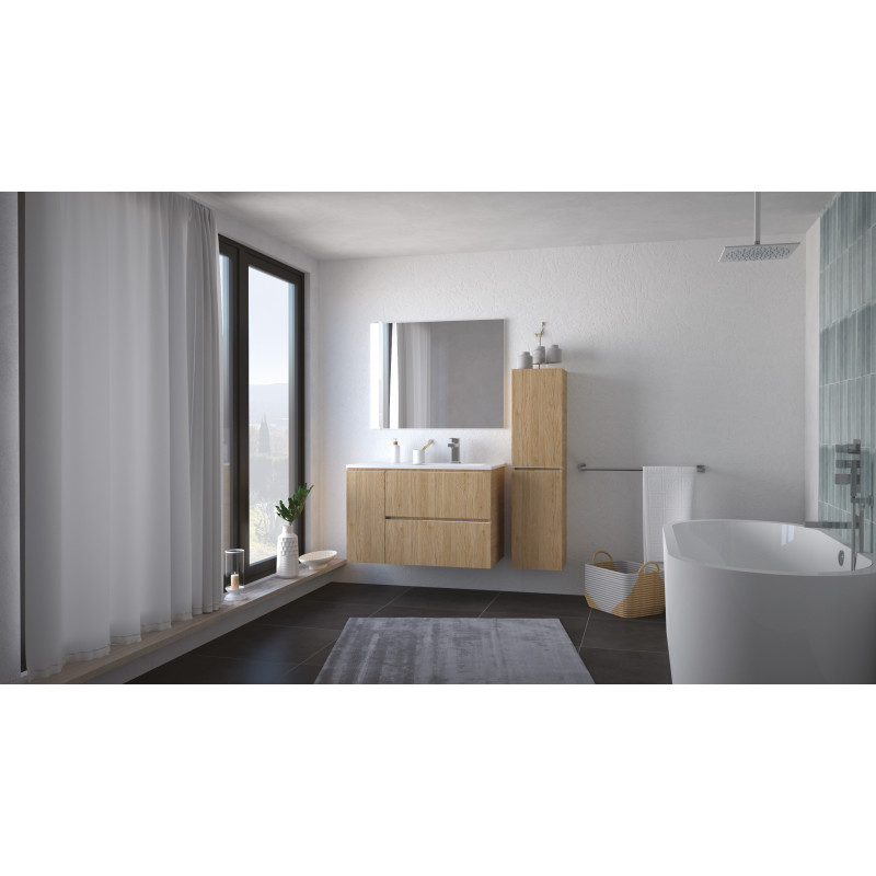Ensemble de salle de bain Trendy bois 90 cm AYOR BATHROOM