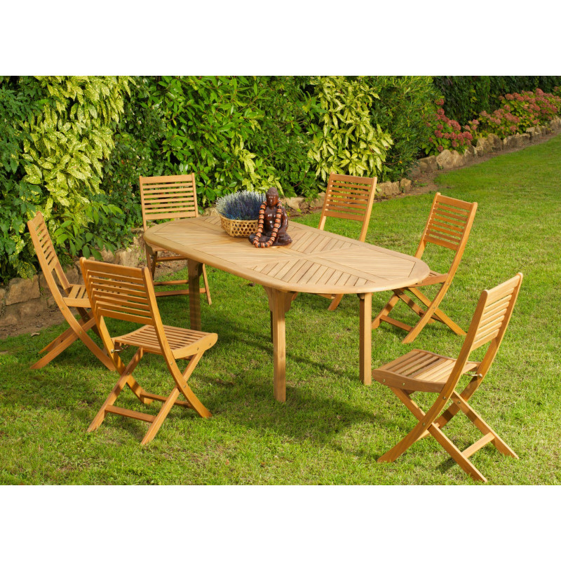 Table de jardin extensible Durban 160-220 x 74 x 100 cm