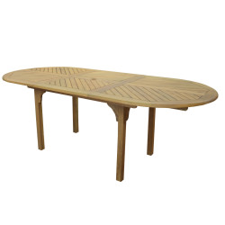 Table de jardin extensible Durban 160-220 x 74 x 100 cm
