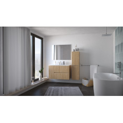 Colonne de salle de bain Trendy bois 30 x 30 x 120 cm AYOR BATHROOM