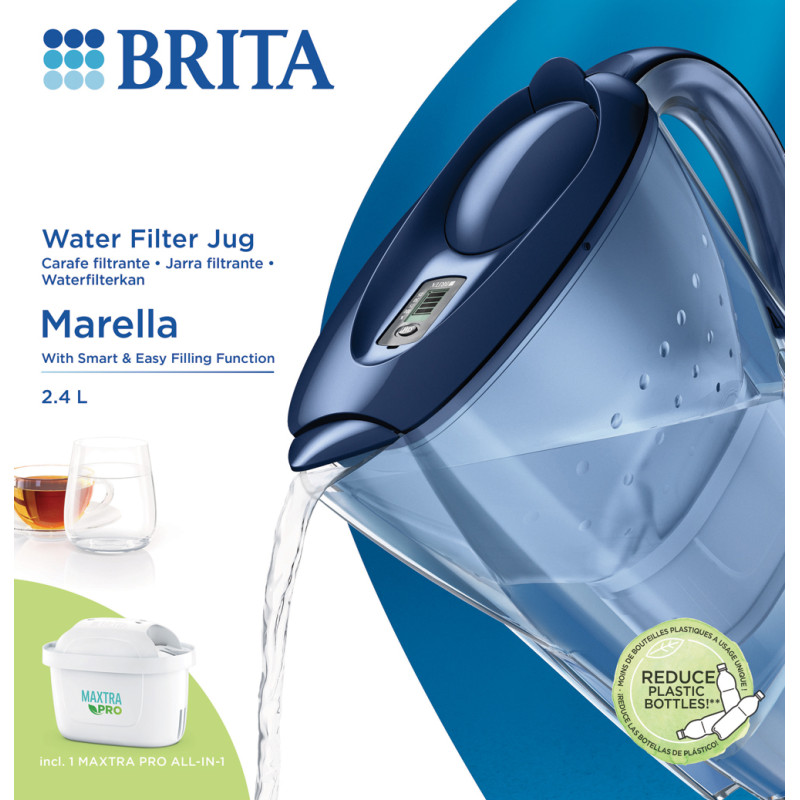 Carafe filtrante Marella cool blue 2,4 L BRITA Carafe filtrante Marella cool blue 2,4 L BRITA
