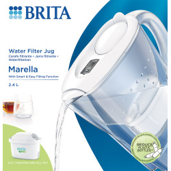 Carafe filtrante Marella cool white 2,4 L BRITA