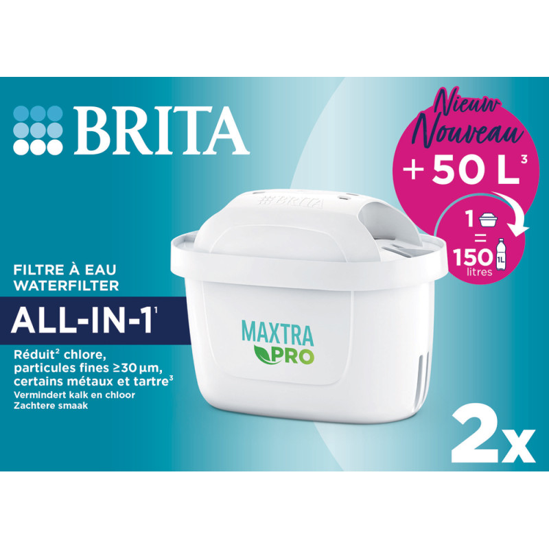 Cartouche filtrante Maxtra Pro 2 pièces BRITA Cartouche filtrante Maxtra Pro 2 pièces BRITA