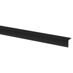 Profilé d'angle synthétique noir 260 x 3 x 3 cm