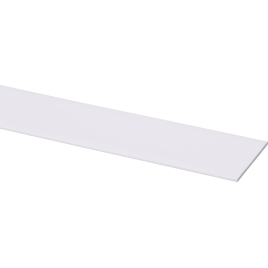 Profilé de finition synthétique blanc 260 x 4 x 0,4 cm