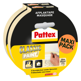 Ruban de masquage Classic Paint beige 30 mm x 50 m Duopack PATTEX
