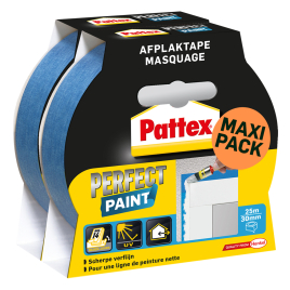 Ruban de masquage Perfect Paint bleu 30 mm x 25 mm Duopack PATTEX