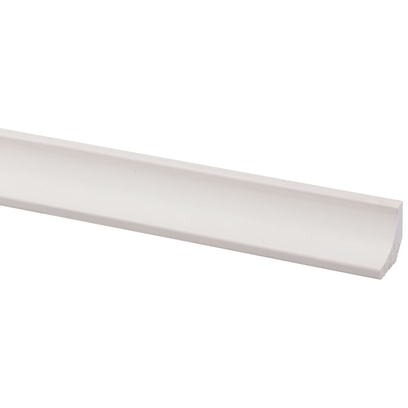 Moulure corniche en pin blanche 270 x 1,6 x 1,6 cm