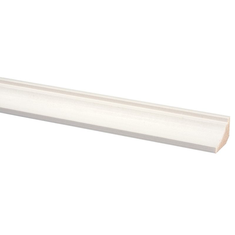 Moulure corniche en MDF blanche 260 x 3,2 x 2,2 cm