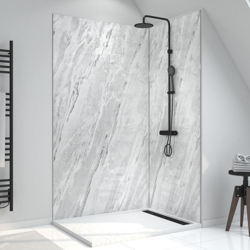 Panneau mural de douche Homestone ice storm 120 x 210 cm AURLANE