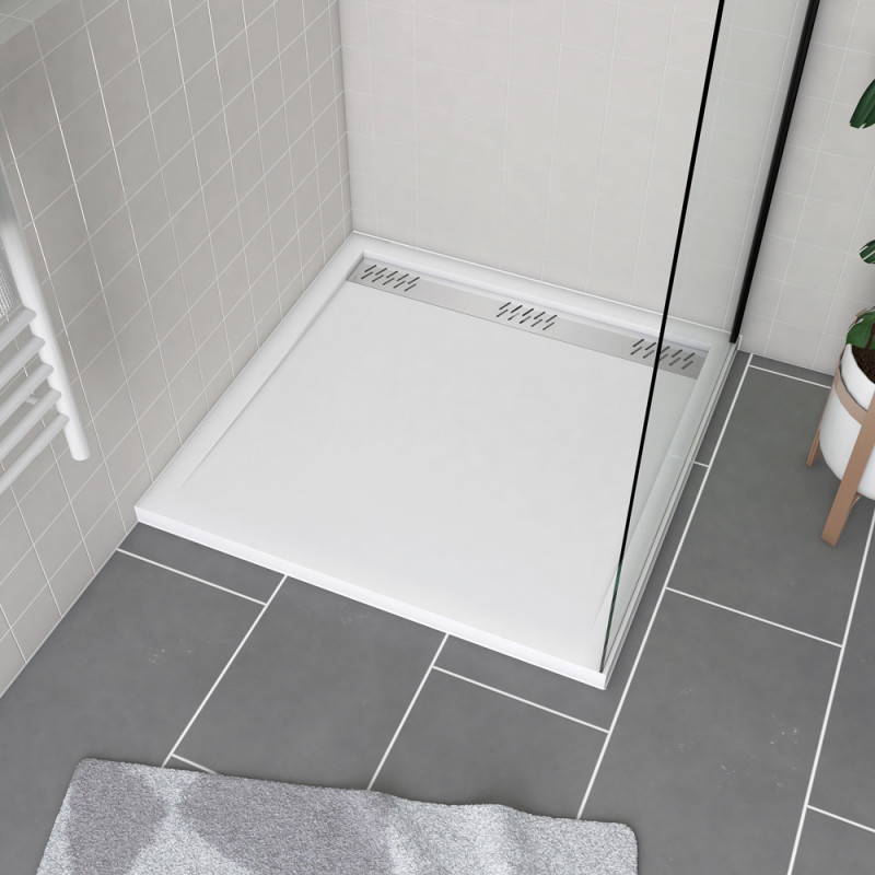 Receveur de douche Pure 2 blanc 90 x 90 cm AURLANE