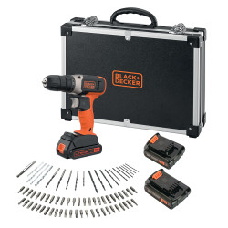 Perceuse visseuse sur batterie BCD001C2AFC-QW 18V BLACK+DECKER