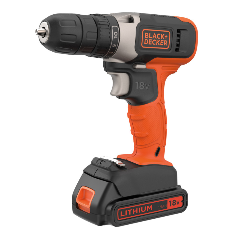 Perceuse visseuse sur batterie BCD001C2AFC-QW 18V BLACK+DECKER
