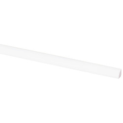 Latte quart de rond en pin blanche 270 x 1,3 x 1,3 cm
