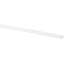 Moulure de recouvrement en pin blanche 270 x 2,2 x 0,4 cm