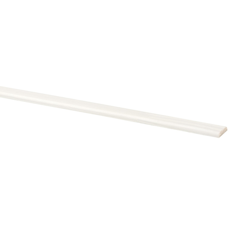 Moulure de recouvrement en pin blanche 270 x 2,2 x 0,4 cm