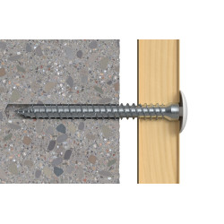 Vis de fixation pour cadres FFSZ 7,5 x 132 mm 100 pièces Vis de fixation pour cadres FFSZ 7,5 x 132 mm 100 pièces