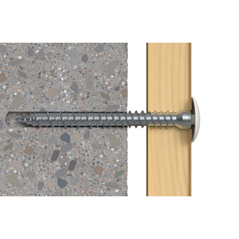 Vis de fixation pour cadres FFSZ 7,5 x 132 mm 100 pièces Vis de fixation pour cadres FFSZ 7,5 x 132 mm 100 pièces