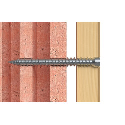 Vis de fixation pour cadres FFSZ 7,5 x 132 mm 100 pièces Vis de fixation pour cadres FFSZ 7,5 x 132 mm 100 pièces