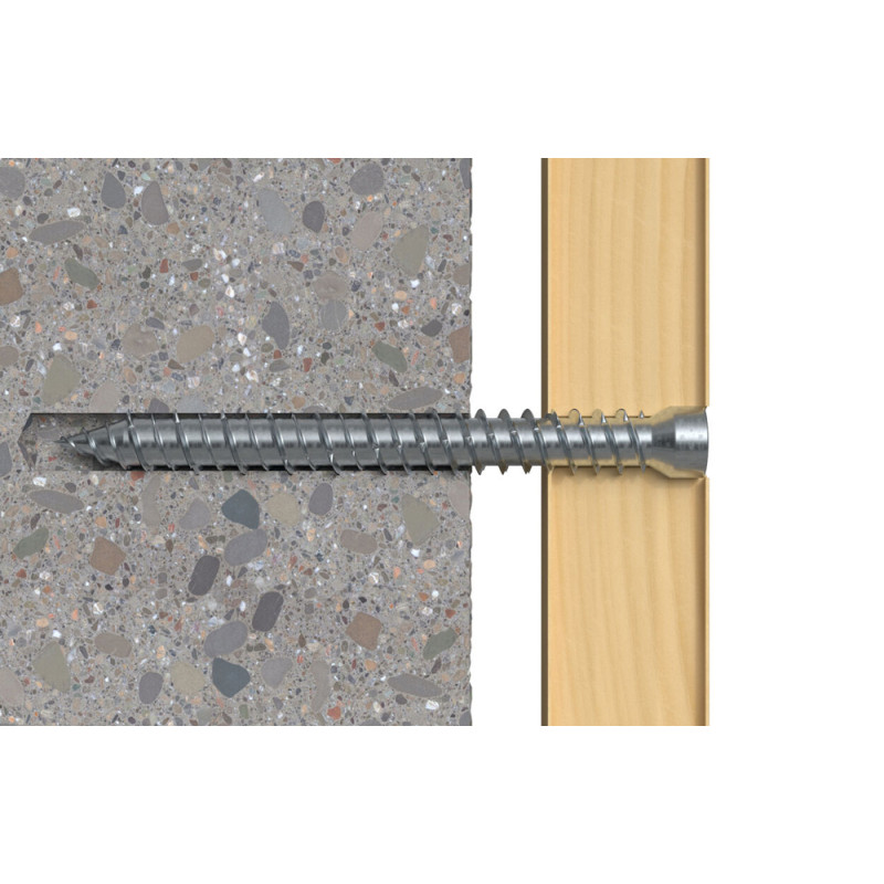 Vis de fixation pour cadres FFSZ 7,5 x 132 mm 100 pièces Vis de fixation pour cadres FFSZ 7,5 x 132 mm 100 pièces