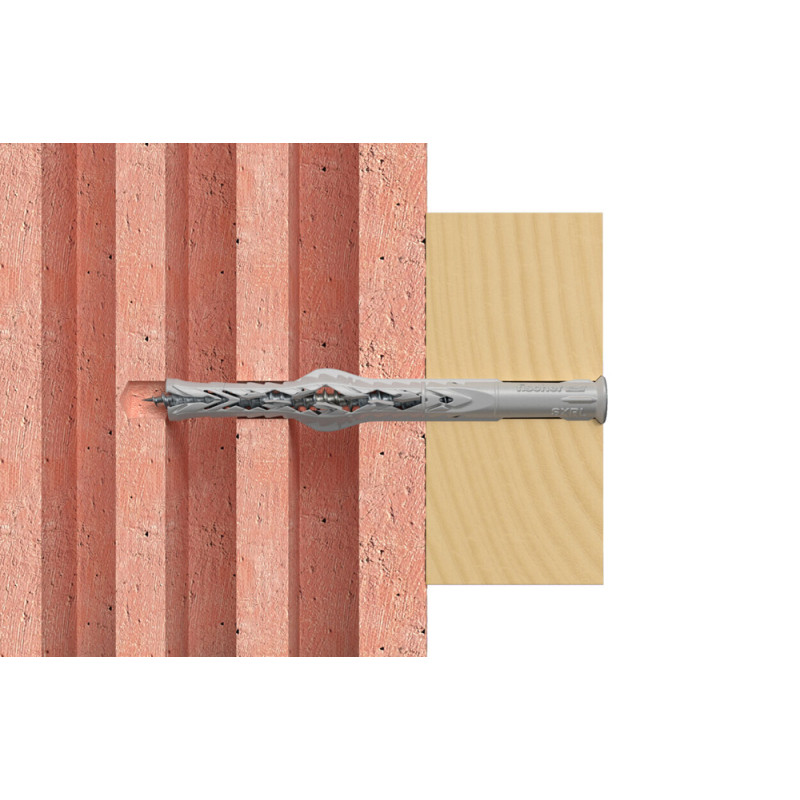 Cheville SXRL-T pour ossatures et cadres Ø 10 x 140 mm avec vis à tête fraisée 4 pièces