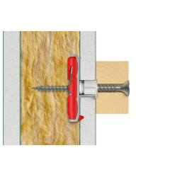 Cheville à bascule Duotec en nylon Ø 10 x 39 mm 20 pièces